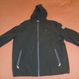 Tommy Hilfiger Men's Black Hooded Jacket